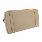 Hermès // Taurillon Clemence + Swift Birkin 35 Handbag // Trutier Gray + Mustard + Sanguine + Matte Silver // Pre-Owned