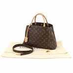 Louis Vuitton // Monogram-Coated Canvas + Leather Montaigne Shoulder Bag // Monogram Brown + Gold // Pre-Owned
