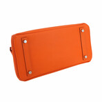 Hermès // Epsom Leather Birkin 30 Handbag // Fauve Orange + Silver // Pre-Owned