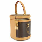 Louis Vuitton // Giant Monogram-Coated Reverse Canvas + Leather Cannes Bucket Bag // Monogram Brown + Gold // Pre-Owned