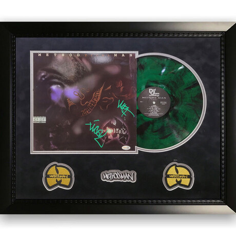 Method Man // "Tical" // Signed Vinyl Cover "Tical" Inscr.+ Rare Vinyl + Framed