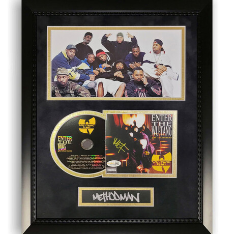 Method Man // "Enter the Wu-Tang (36 Chambers)" // Signed CD Cover // Group