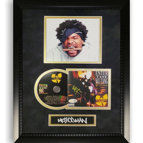 Method Man // "Enter the Wu-Tang (36 Chambers)" // Signed CD Cover // Solo