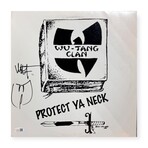 Method Man // "Protect Ya Neck" // Signed Vinyl Cover w/ "W" Inscr.