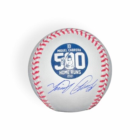Miguel Cabrera // DET Tigers // Signed 500 HR Baseball