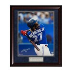 Vladimir Guerrero Jr. // TOR Blue Jays // Signed Photo + Framed // Blue Jersey