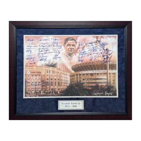 Yankee Stadium Tribute // Signed Photo + Framed // 47 Sigs.