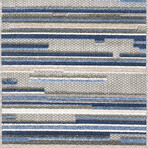 Calla Denni Machine Woven Performance Area Rug // Blue (3'3" x 4'11")