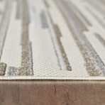 Calla Denni Machine Woven Performance Area Rug // Grey (2'2" x 4')