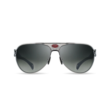 Bugatti - 11 // Men's Sunglasses // Gunmetal - Black Leather