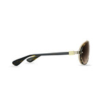 Bugatti - 10 // Men's Sunglasses // Dark Tortoise - White Gold