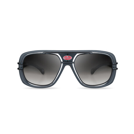 Bugatti - 07 // Men's Sunglasses // Grey - Black - Black Leather
