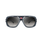 Bugatti - 07 // Men's Sunglasses // Grey - Black - Black Leather
