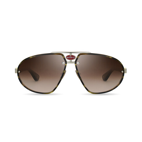 Bugatti  - 10 // Men's Sunglasses // Dark Tortoise - White Gold