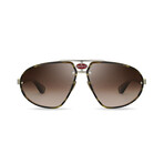 Bugatti - 10 // Men's Sunglasses // Dark Tortoise - White Gold
