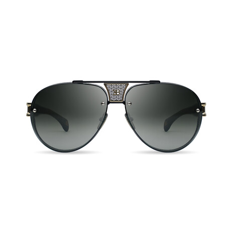 Bugatti - 05 // Men's Sunglasses // Black - White Gold - Black Leather