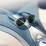 Bugatti - 05 // Men's Sunglasses // Gunmetal - White Gold - Black Leather