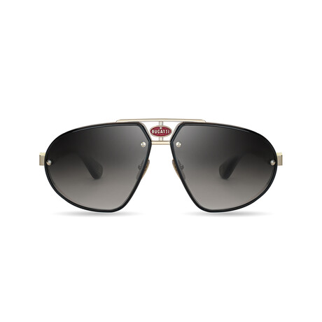 Bugatti  - 10 // Men's Sunglasses // Black - White Gold
