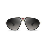 Bugatti - 10 // Men's Sunglasses // Black - White Gold