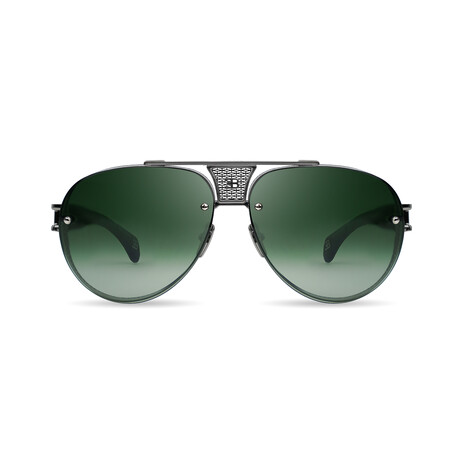 Bugatti - 05 // Men's Sunglasses // Antique Silver - Gunmental - Black Leather