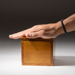 Genuine Carnelian Agate Inlay Wooden Jewelry Box