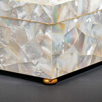 Genuine Large Mother of Pearl Jewelry Box