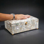 Genuine Large Mother of Pearl Jewelry Box