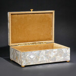 Genuine Large Mother of Pearl Jewelry Box