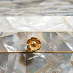 Genuine Large Mother of Pearl Jewelry Box