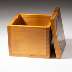 Genuine Carnelian Agate Inlay Wooden Jewelry Box