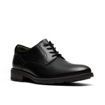 Emmet Plain // Plain Toe Oxford // Black Smooth (US: 10)