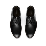 Emmet Plain // Plain Toe Oxford // Black Smooth (US: 10)