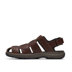 Guideview Cove // Casual Derby Lace-Up // Dark Brown Leather (US: 10)