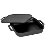Jim Beam Cast Iron Skillet and Griddle Set
