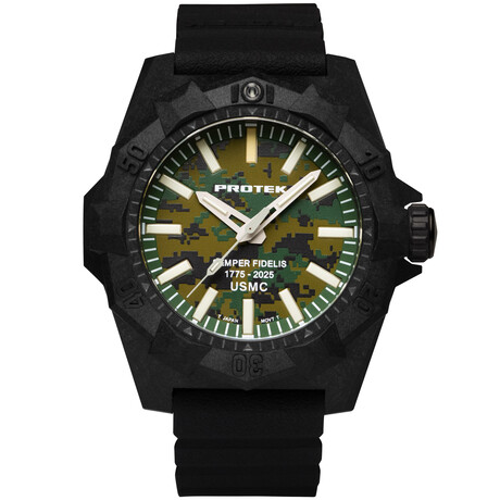 ProTek USMC Semper Fidelis Carbon Dive Quartz // PT4105SFC