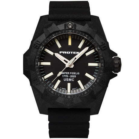 ProTek USMC Semper Fidelis Carbon Dive Quartz // PT4101SF