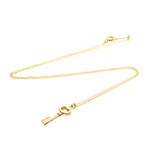 Tiffany & Co. // 18k Rose Gold Oval Key Pendant Necklace // 15.94" // Store Display