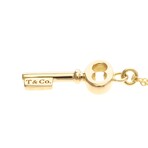 Tiffany & Co. // 18k Rose Gold Oval Key Pendant Necklace // 15.94" // Store Display
