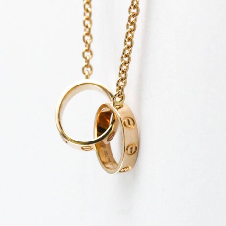 Cartier // 18k Rose Gold Baby Love Pendant Necklace // 17.32" // Store Display