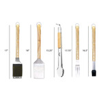 Jim Beam 5-Piece Grill Tool Set