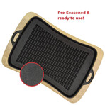Jim Beam Cast Iron Grill Pan Set