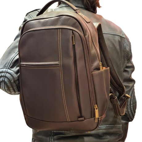 Santiel Medium Laptop Backpack (Tan)