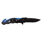 Spring Assisted Knife // TF-723 (Black/Orange - EMS)
