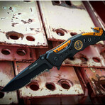 Spring Assisted Knife // TF-723 (Black/Orange - EMS)