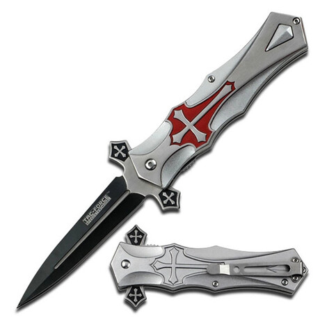 Spring Assisted Knife // TF-817 // Knight Sword (Red)