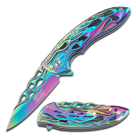 Spring Assisted Knife // MT-A822 (Rainbow)