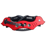 Spring Assisted Knife // TF-669 // Bat (Black/Red)