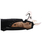 Spring Assisted Knife // TF-606 // Wood (Red Oak)