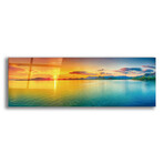 Epic Graffiti "Gypsy Sunset" in a High Gloss Acrylic Wall Art // 60" x 20"