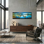 Epic Graffiti "Missing Dock" in a High Gloss Acrylic Wall Art // 60" x 20"